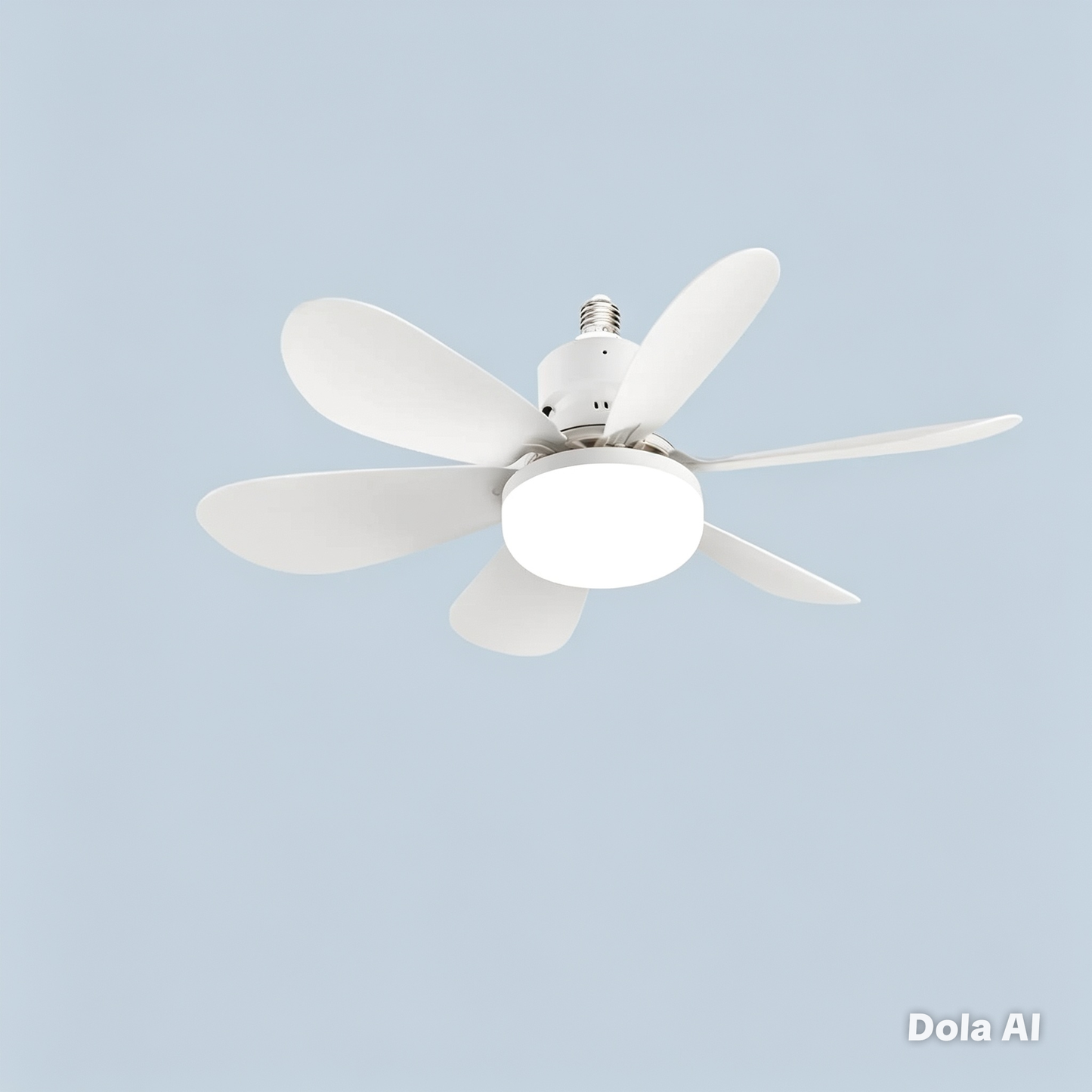 Ventilateur de plafond blanc avec led et télécommande