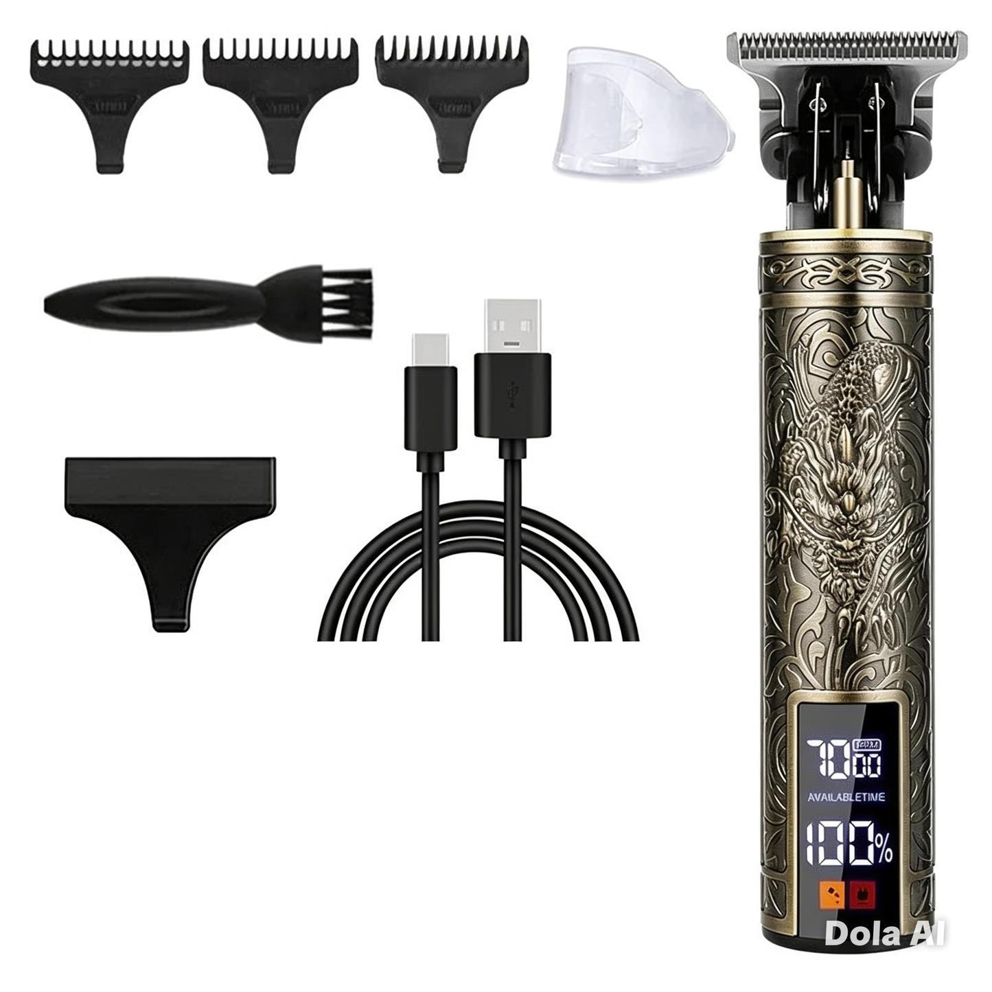 Tondeuse à cheveux sans fil, charge rapide USB, machine à couper les cheveux, rasoir électrique, barbier professionnel