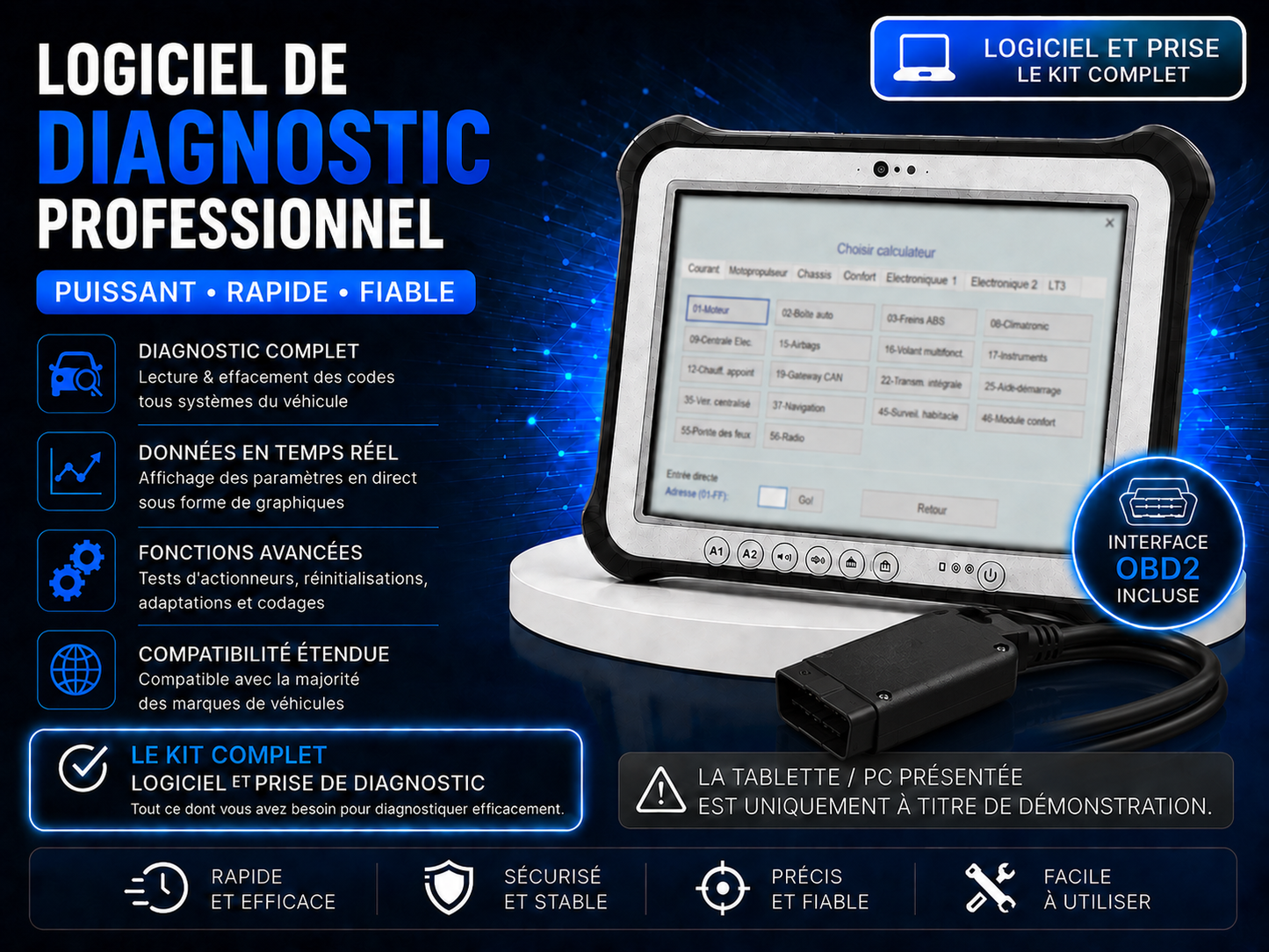 Outils de Diagnostics Vcds 25.3 Avec OBD 2017