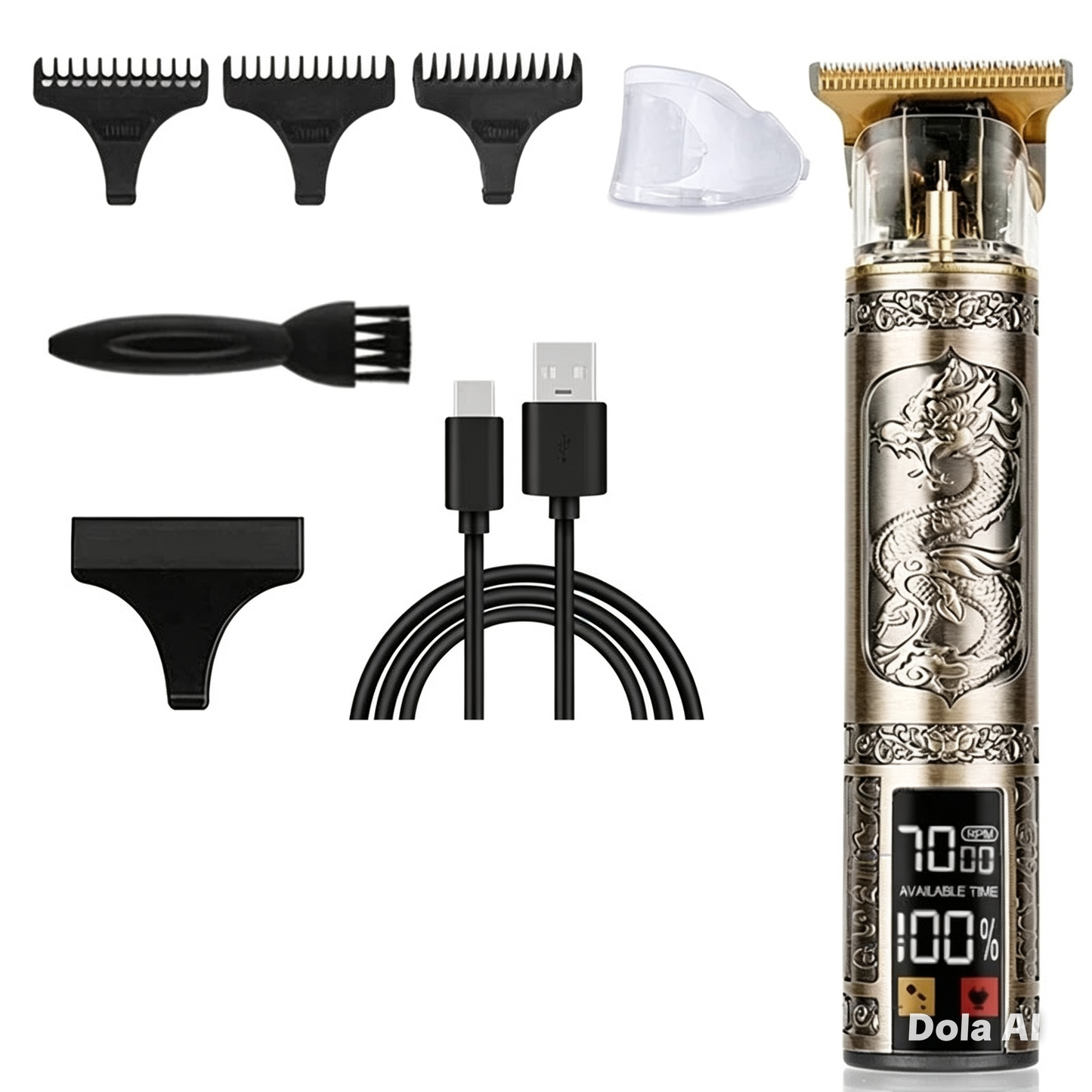 Tondeuse à cheveux sans fil, charge rapide USB, machine à couper les cheveux, rasoir électrique, barbier professionnel