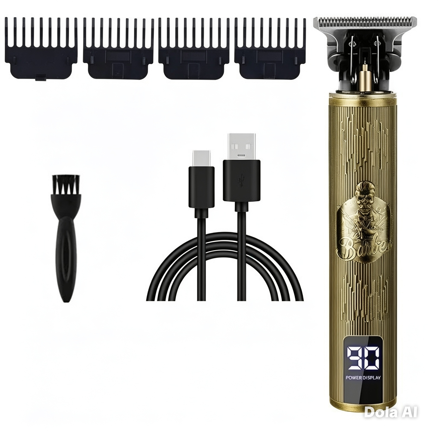 Tondeuse à cheveux sans fil, charge rapide USB, machine à couper les cheveux, rasoir électrique, barbier professionnel