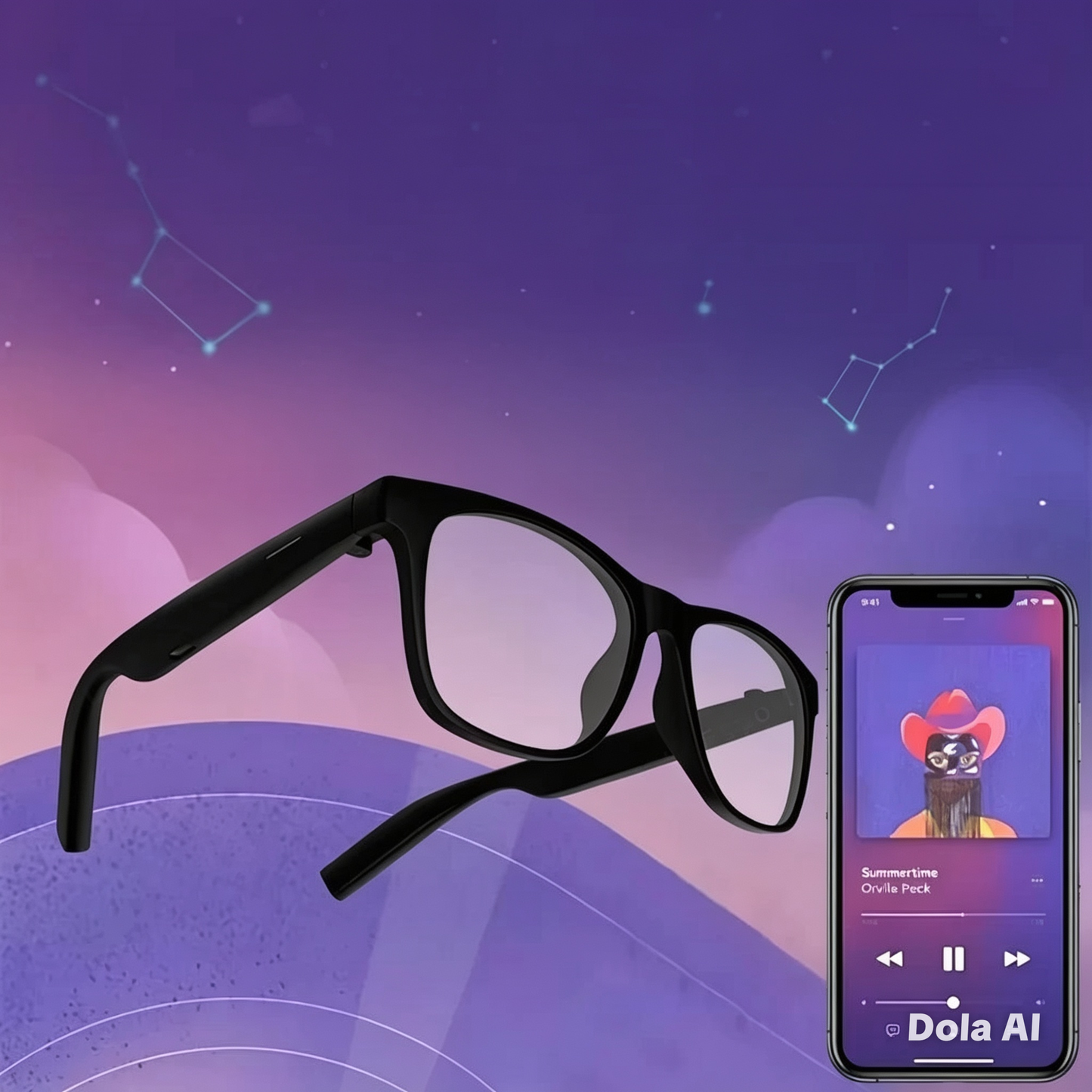 Lunettes intelligentes avec caméra 8K, IA, traduction, appels Bluetooth, lecteur de musique, assistant vocal, multifonctionnelles, pour femmes et hommes