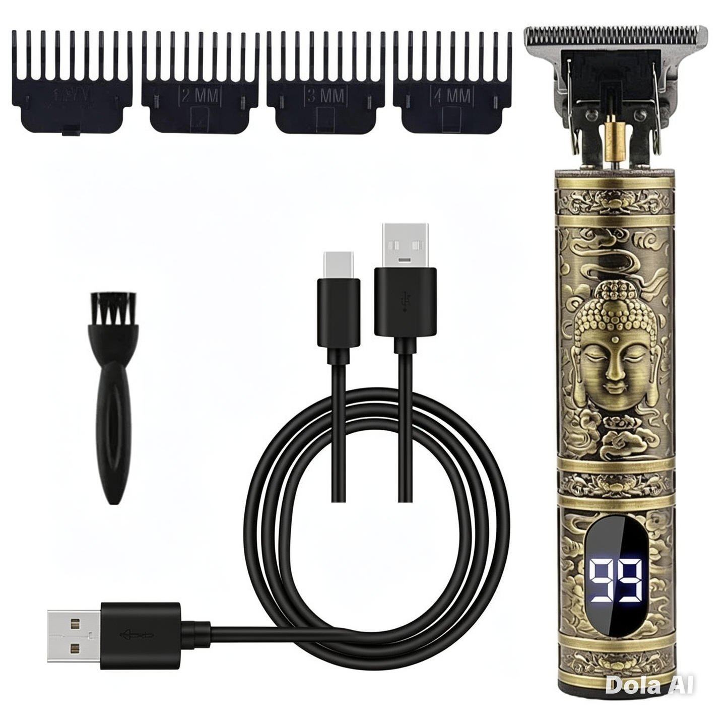 Tondeuse à cheveux sans fil, charge rapide USB, machine à couper les cheveux, rasoir électrique, barbier professionnel