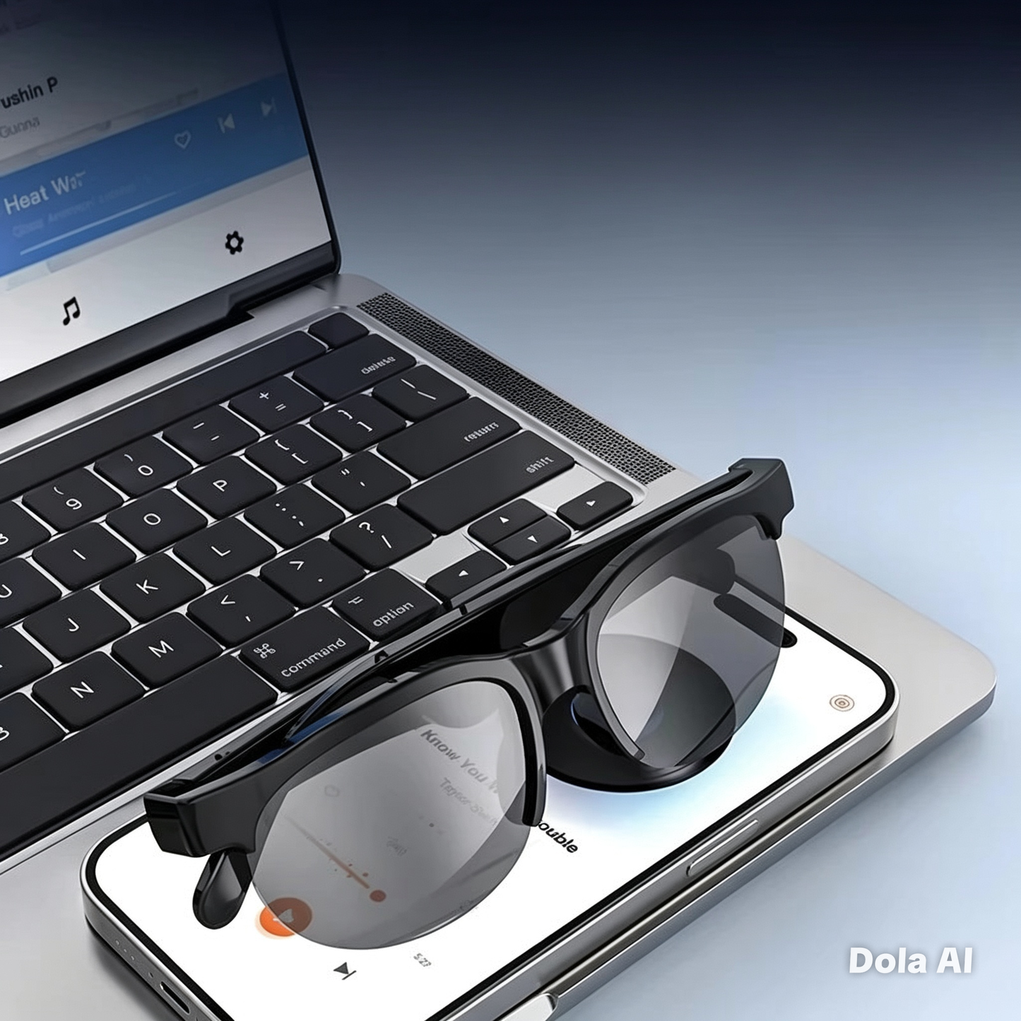 Lunettes Intelligentes Traduction IA, Conversation Bluetooth, Enregistrement, Écoute Musicale – Lunettes de Soleil Intelligentes pour Hommes et Femmes