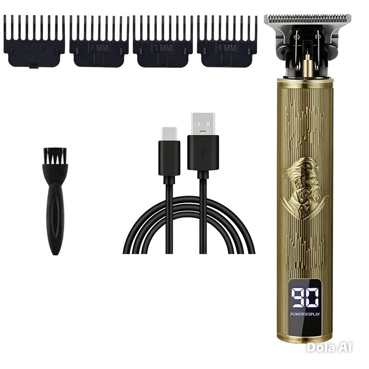Tondeuse à cheveux sans fil, charge rapide USB, machine à couper les cheveux, rasoir électrique, barbier professionnel