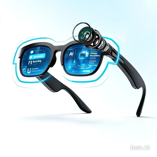 Lunettes Intelligentes Traduction IA, Conversation Bluetooth, Enregistrement, Écoute Musicale – Lunettes de Soleil Intelligentes pour Hommes et Femmes