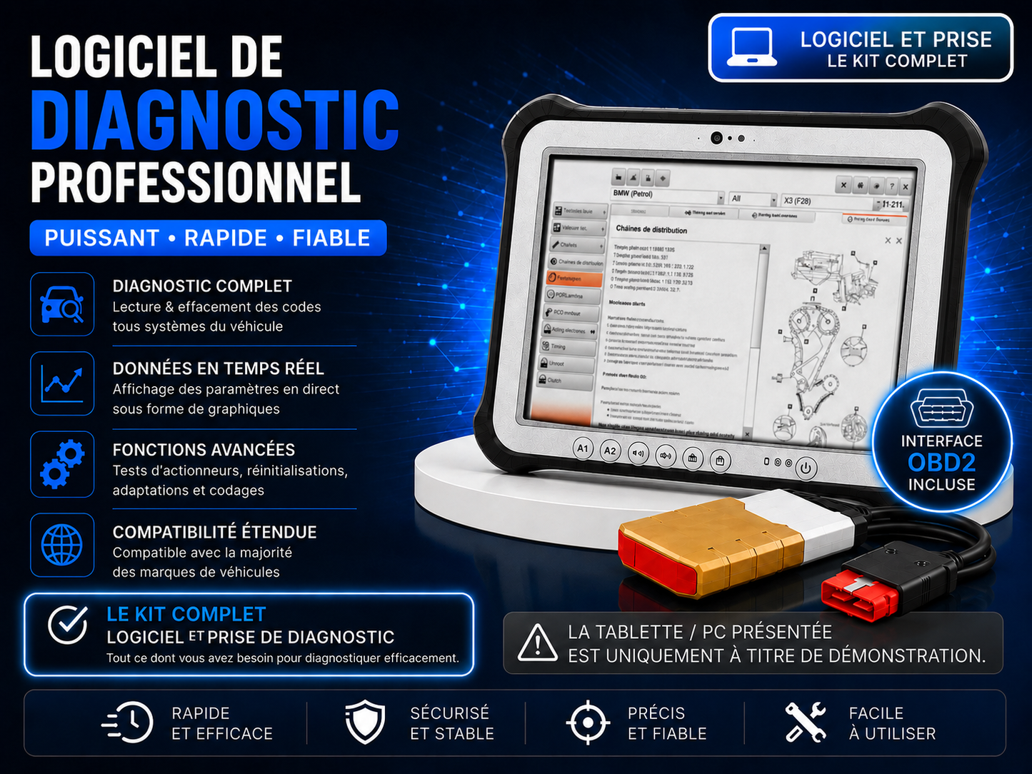 Outils de Diagnostics Wow 5.00.08 Avec OBD